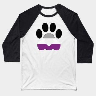 Pride Paw: Asexual Pride Baseball T-Shirt